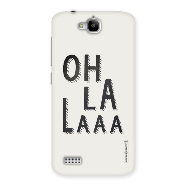 Oh La La Back Case for Honor Holly
