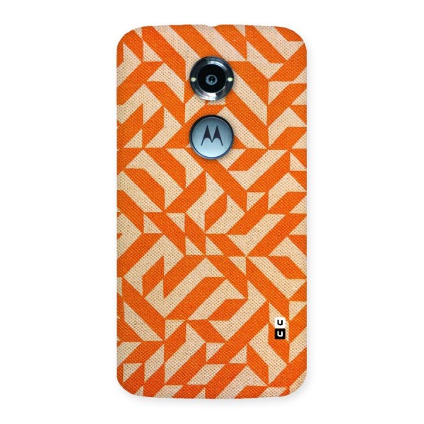 Orange Beige Pattern Back Case for Moto X 2nd Gen