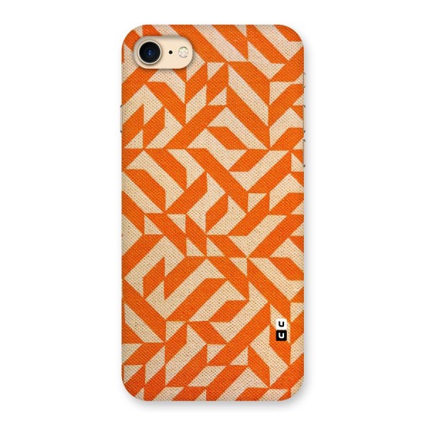Orange Beige Pattern Back Case for iPhone 7