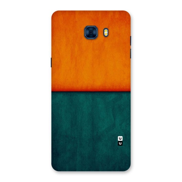 Orange Green Shade Back Case for Galaxy C7 Pro