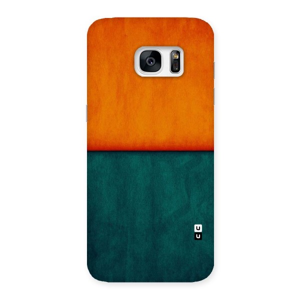 Orange Green Shade Back Case for Galaxy S7 Edge