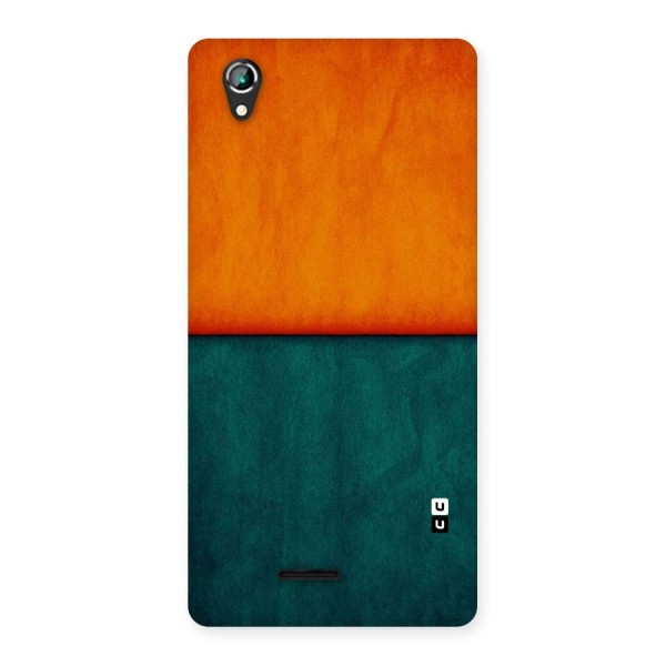 Orange Green Shade Back Case for Lava Iris 800