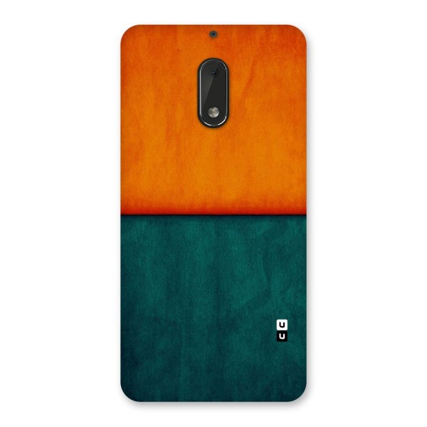 Orange Green Shade Back Case for Nokia 6