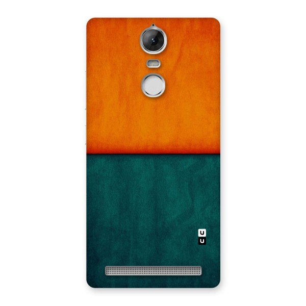 Orange Green Shade Back Case for Vibe K5 Note