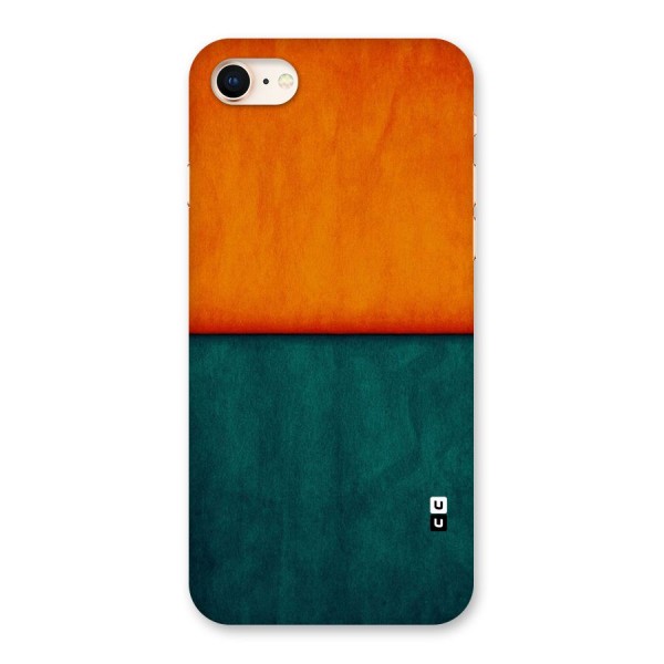 Orange Green Shade Back Case for iPhone 8