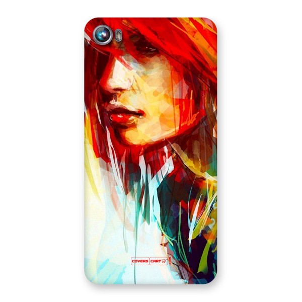 Painted Girl Back Case for Micromax Canvas Fire 4 A107