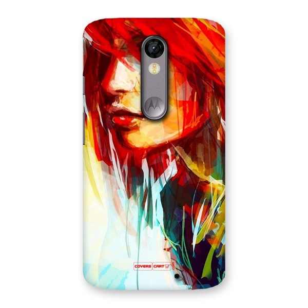 Painted Girl Back Case for Moto X Force