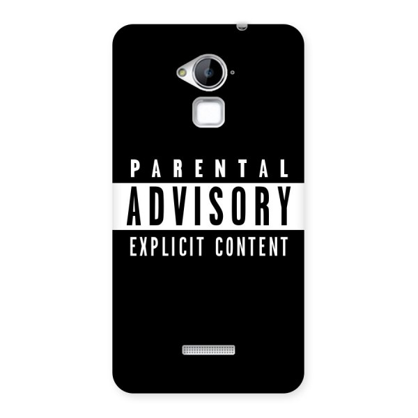 Parental Advisory Label Back Case for Coolpad Note 3