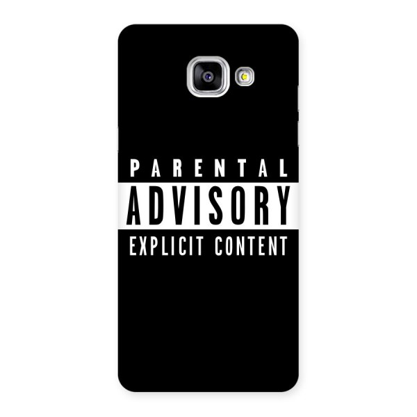 Parental Advisory Label Back Case for Galaxy A5 2016