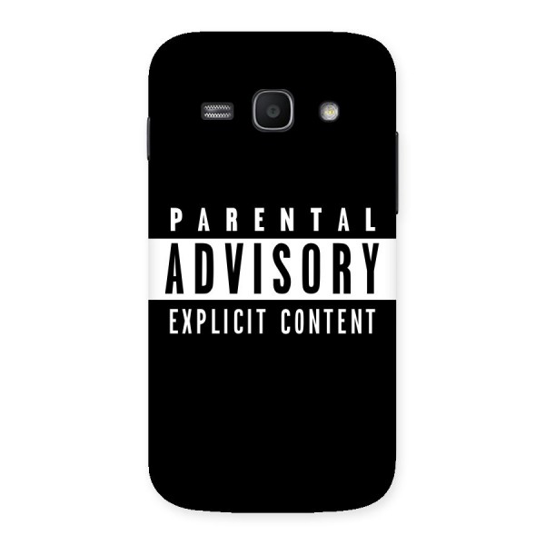Parental Advisory Label Back Case for Galaxy Ace 3