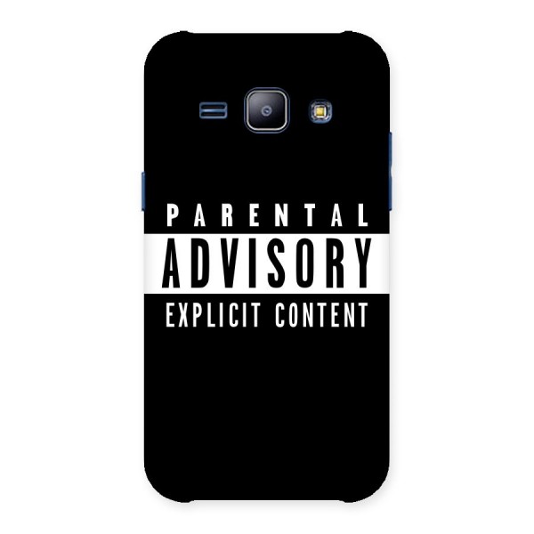 Parental Advisory Label Back Case for Galaxy J1