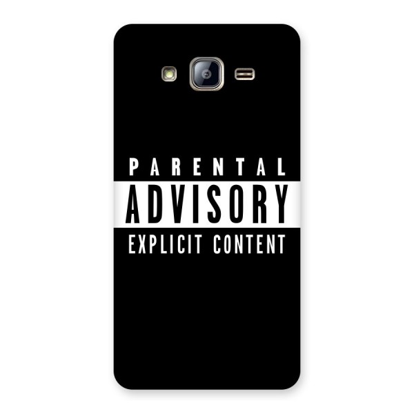 Parental Advisory Label Back Case for Galaxy On5