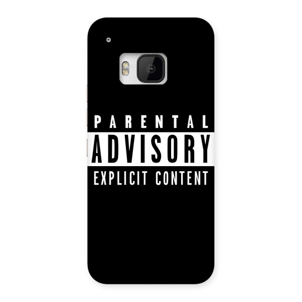 Parental Advisory Label Back Case for HTC One M9