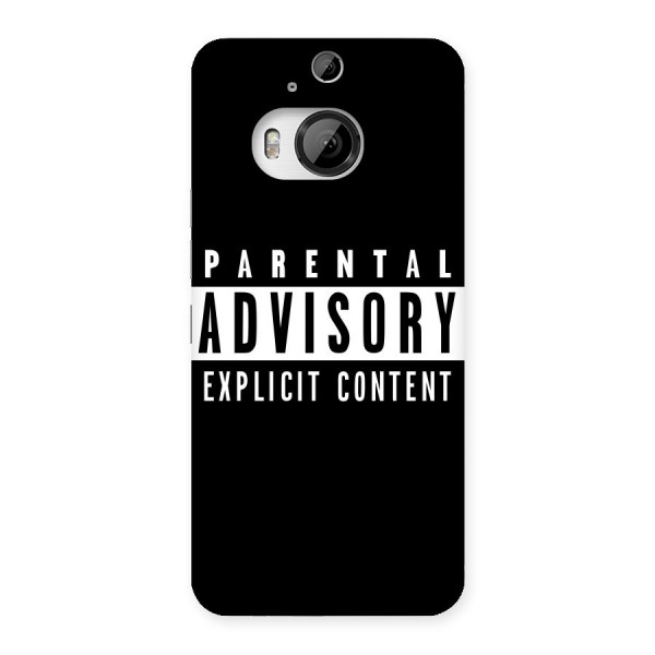 Parental Advisory Label Back Case for HTC One M9 Plus