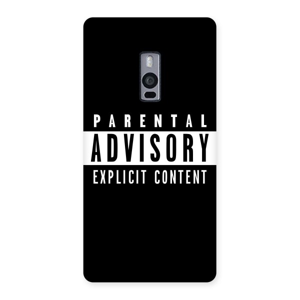 Parental Advisory Label Back Case for OnePlus Two