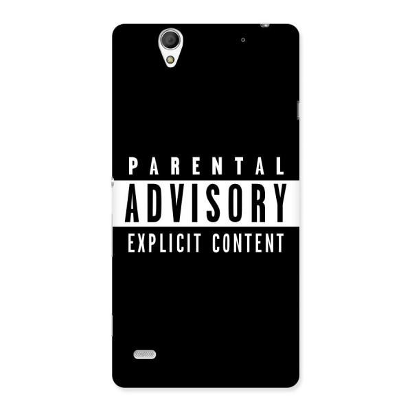 Parental Advisory Label Back Case for Sony Xperia C4