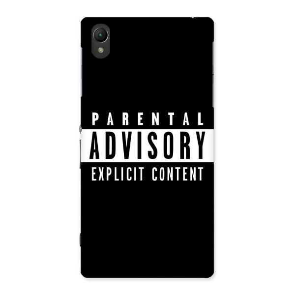 Parental Advisory Label Back Case for Sony Xperia Z1