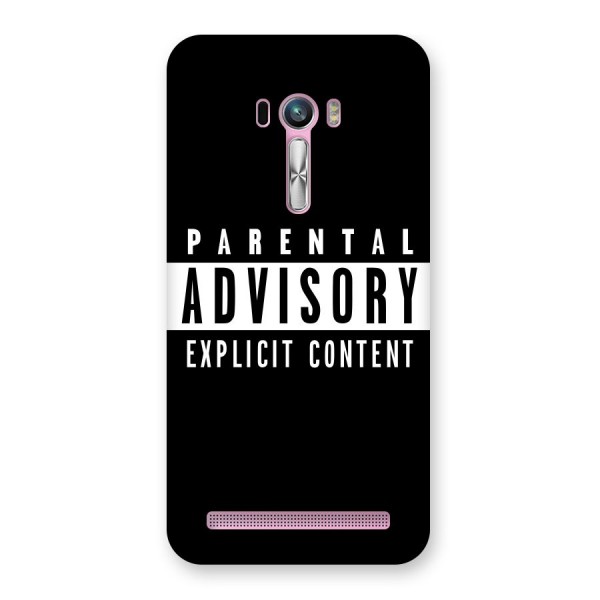 Parental Advisory Label Back Case for Zenfone Selfie