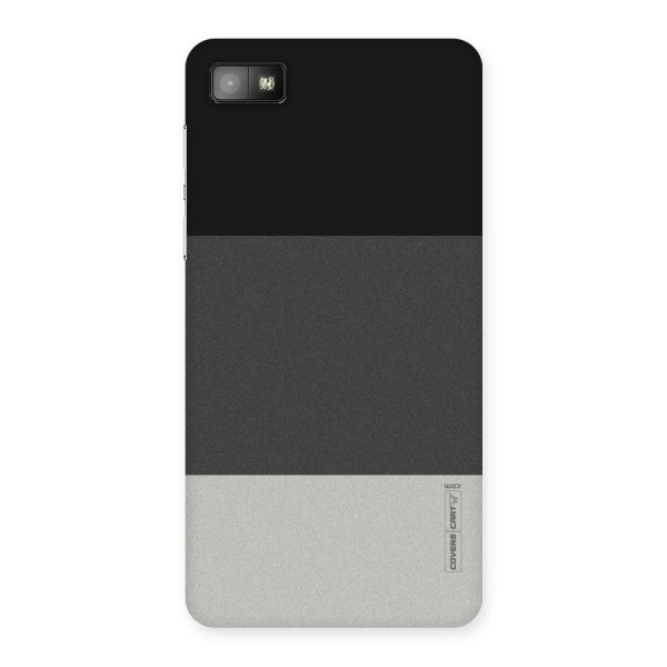 Pastel Black and Grey Back Case for Blackberry Z10