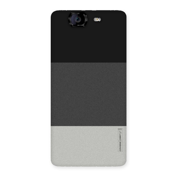 Pastel Black and Grey Back Case for Canvas Knight A350