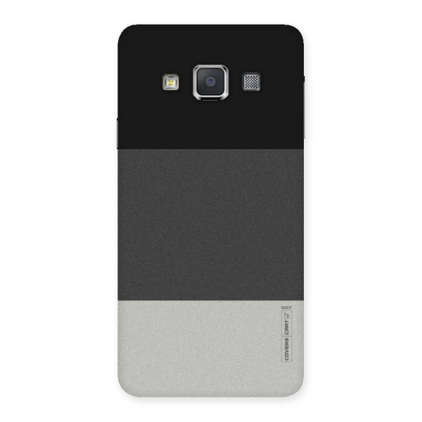 Pastel Black and Grey Back Case for Galaxy A3