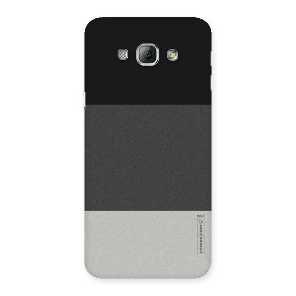Pastel Black and Grey Back Case for Galaxy A8