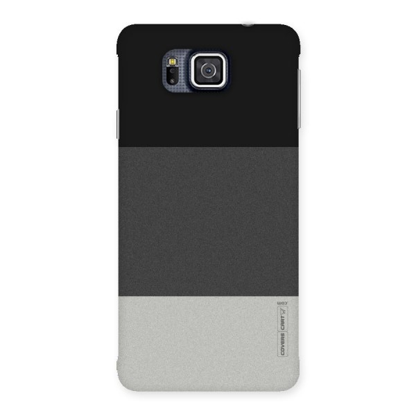 Pastel Black and Grey Back Case for Galaxy Alpha
