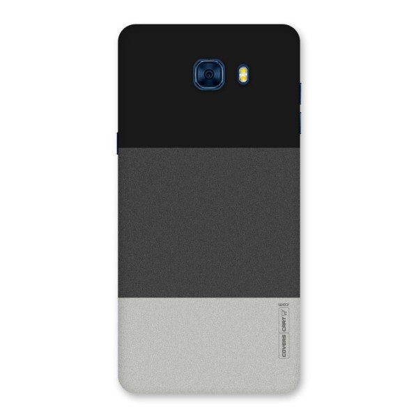 Pastel Black and Grey Back Case for Galaxy C7 Pro