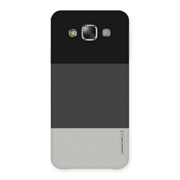 Pastel Black and Grey Back Case for Galaxy E7