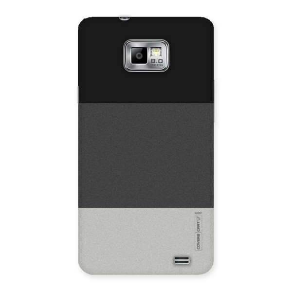 Pastel Black and Grey Back Case for Galaxy S2
