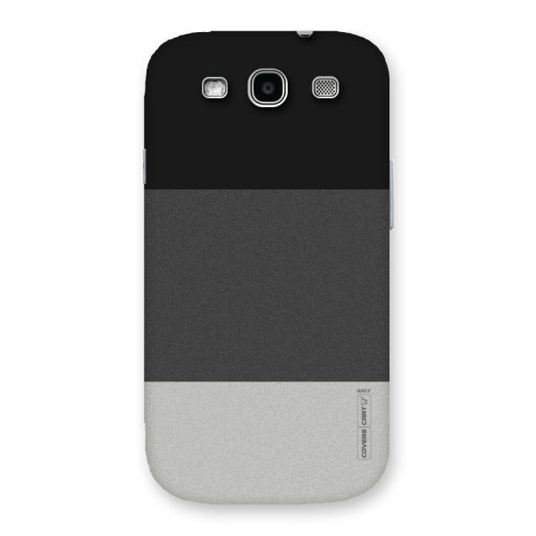 Pastel Black and Grey Back Case for Galaxy S3