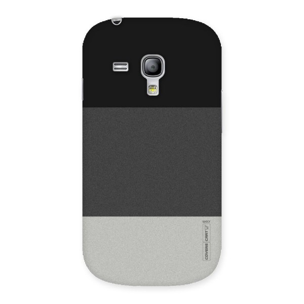 Pastel Black and Grey Back Case for Galaxy S3 Mini