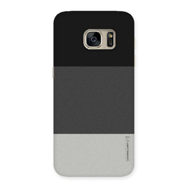 Pastel Black and Grey Back Case for Galaxy S7