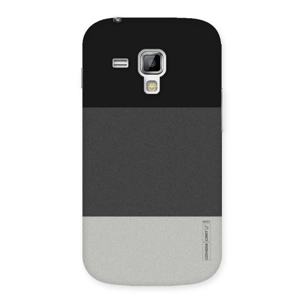 Pastel Black and Grey Back Case for Galaxy S Duos