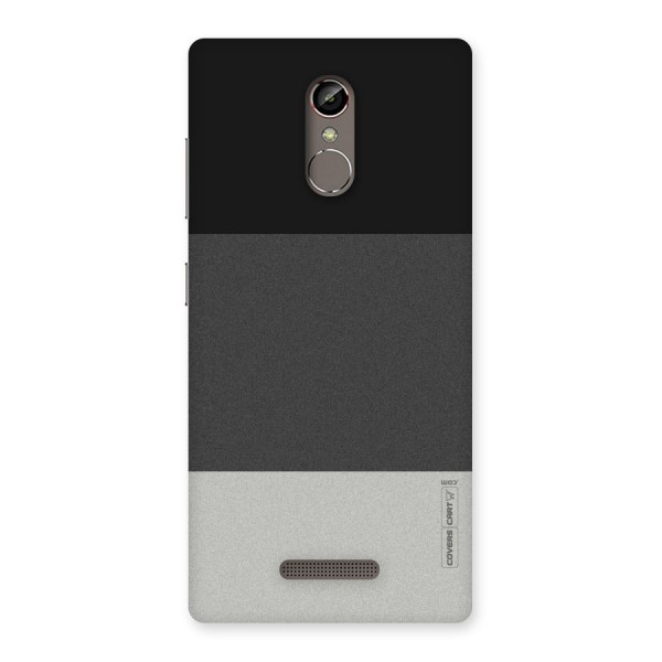 Pastel Black and Grey Back Case for Gionee S6s