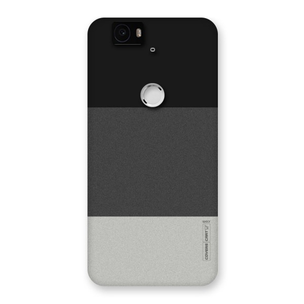 Pastel Black and Grey Back Case for Google Nexus-6P