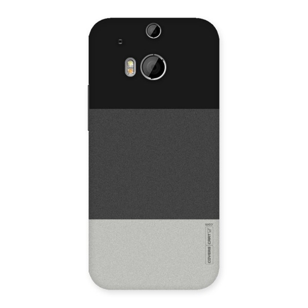 Pastel Black and Grey Back Case for HTC One M8