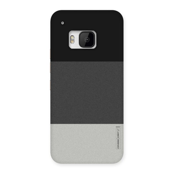 Pastel Black and Grey Back Case for HTC One M9