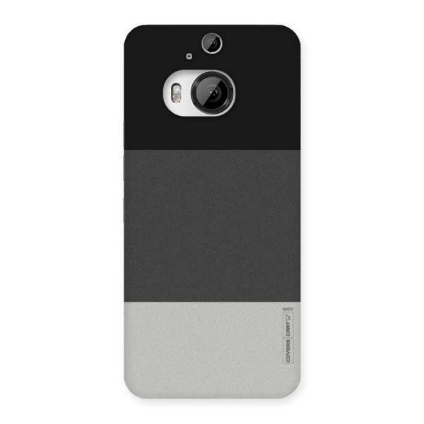 Pastel Black and Grey Back Case for HTC One M9 Plus