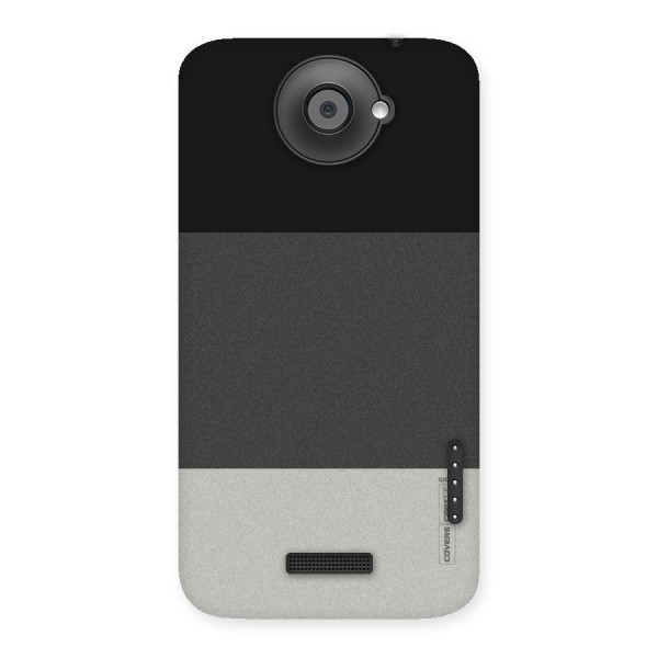 Pastel Black and Grey Back Case for HTC One X