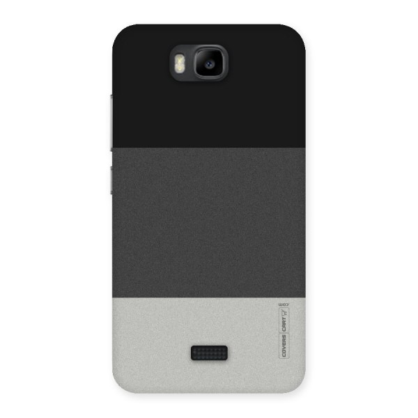 Pastel Black and Grey Back Case for Honor Bee