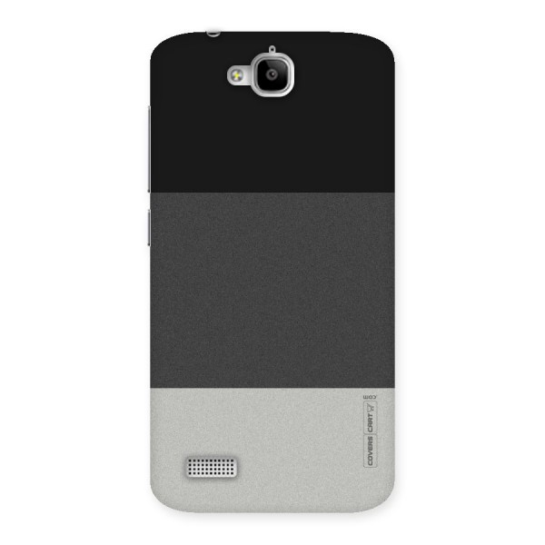 Pastel Black and Grey Back Case for Honor Holly