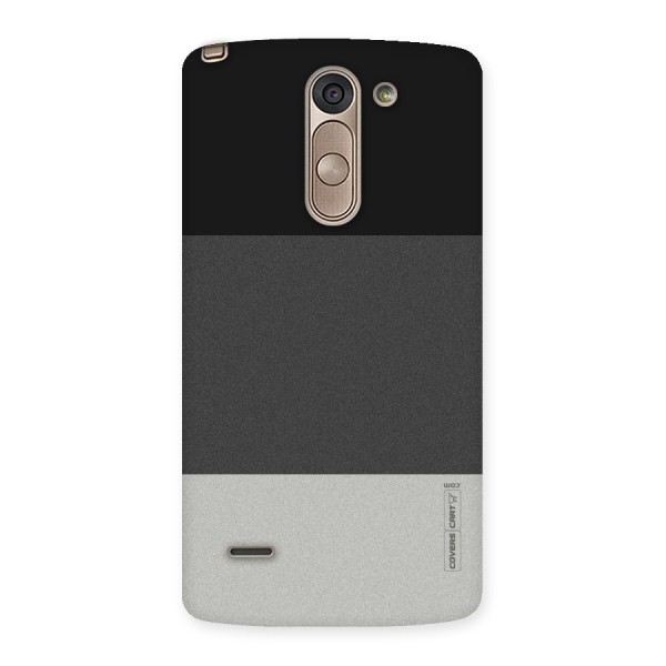 Pastel Black and Grey Back Case for LG G3 Stylus