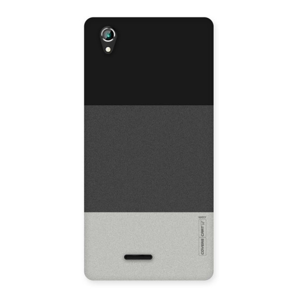 Pastel Black and Grey Back Case for Lava Iris 800
