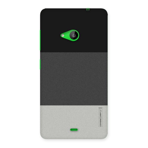 Pastel Black and Grey Back Case for Lumia 535