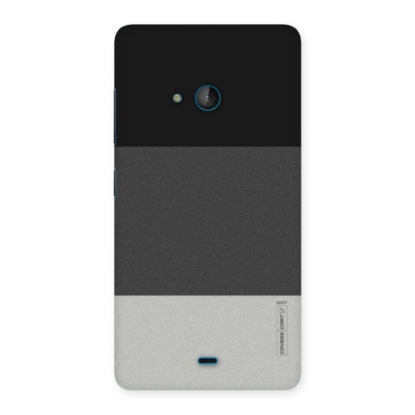 Pastel Black and Grey Back Case for Lumia 540