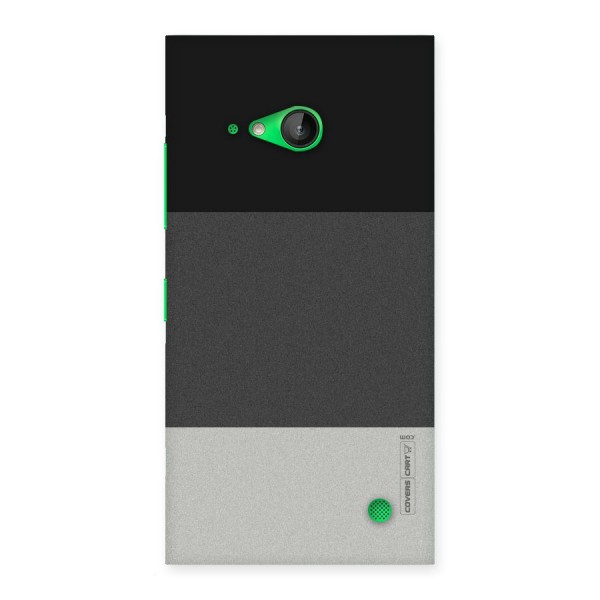 Pastel Black and Grey Back Case for Lumia 730