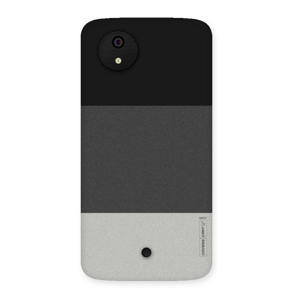 Pastel Black and Grey Back Case for Micromax Canvas A1