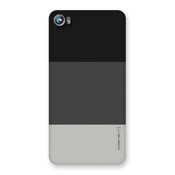 Pastel Black and Grey Back Case for Micromax Canvas Fire 4 A107