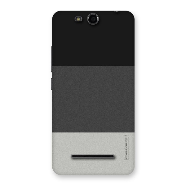 Pastel Black and Grey Back Case for Micromax Canvas Juice 3 Q392